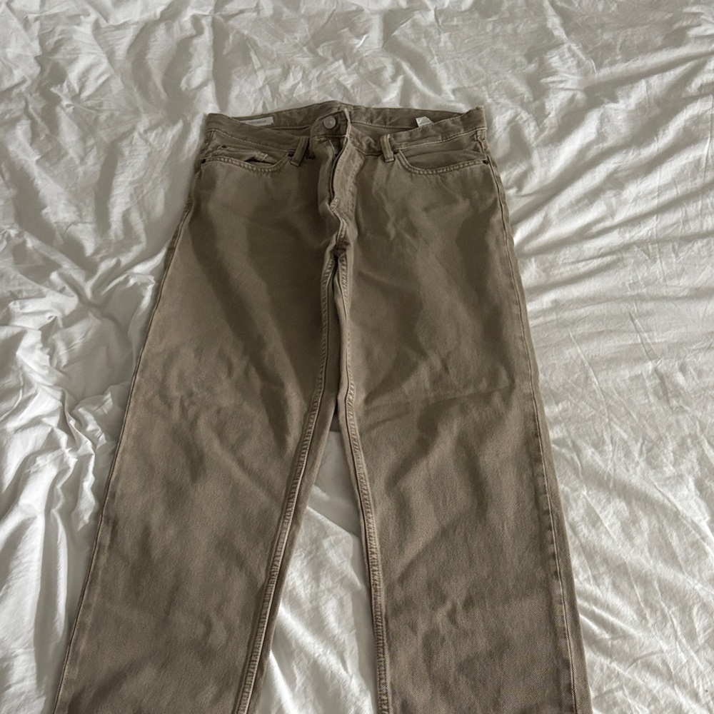 Zara Beige loose jeans